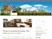 Tablet Screenshot of chalupa-viki.cz